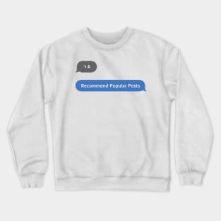 Korean Slang Chat Word ㄱㅊ Meanings - Recommend Popular Posts Crewneck Sweatshirt